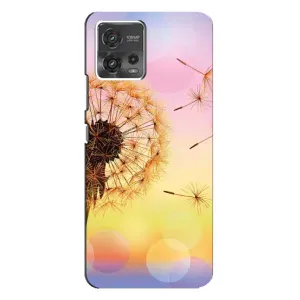 Силиконовый Чехол с одуванчиками на Motorola MOTO G72 (Цветок-одуванчик)