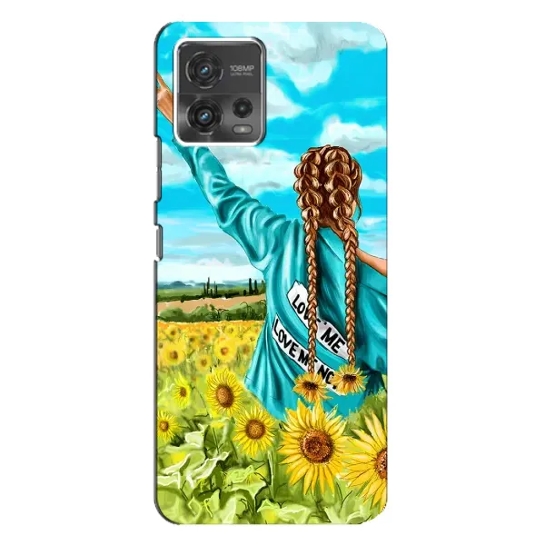 Чехол с рисунком «Девушка на поле» для Motorola MOTO G72 Чехол с рисунком «Девушка на поле» для Motorola MOTO G72