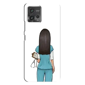 Силиконовый бампер (Работники) на Motorola MOTO G72 (Доктор)