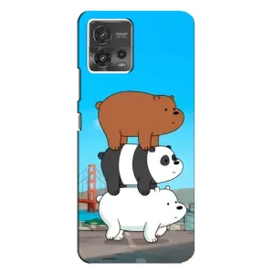 Чехлы с Пандами на Motorola MOTO G72 (Друзья)