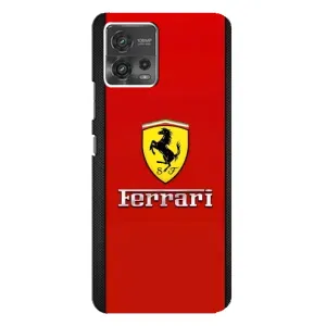 Силиконовый бампер с картинкой машины на Motorola MOTO G72 (Ferrari Logo)