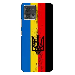 Чехлы УПА (Красно-Чёрный) на Motorola MOTO G72 (Флаг УПА)
