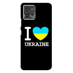 Чехол с Украинской символикой на Моторола Мото Джи 72 (I Love Ukraine)