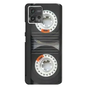 Чехол с Прикольным принтом на Motorola MOTO G72 (Кассета магнитофона)