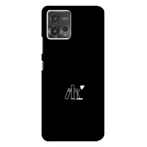 Чехол с картинками на черном фоне для Motorola MOTO G72 (Книжки)