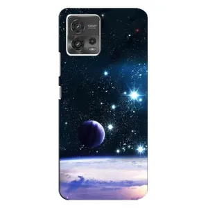 Чехол (ТПУ) с планетами на Motorola MOTO G72 (Космический вид)