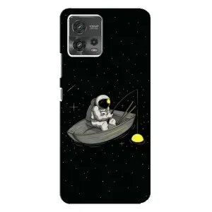 Силиконовый Чехол с принтом "Космонавты" на Motorola MOTO G72 (Космонавт на рыбалке)