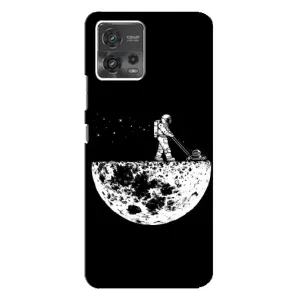 Силиконовый Чехол с принтом "Космонавты" на Motorola MOTO G72 (Космонавт)