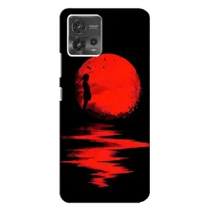 Літній Чохол на Motorola MOTO G72 (Червоний Захід сонця)