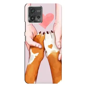 Чехол (ТПУ) Милые собачки для Motorola MOTO G72 (Любовь к собакам)