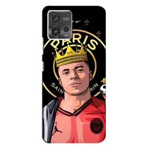 Чехол (TPU) с Футболистом на Motorola MOTO G72 (Mbappe King)