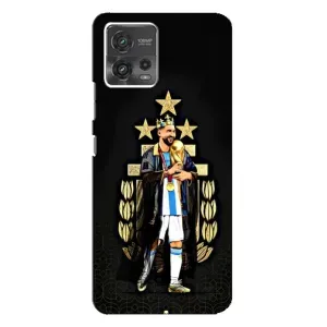 Чехлы Лео Месси Аргентина для Motorola MOTO G72 (Месси король)