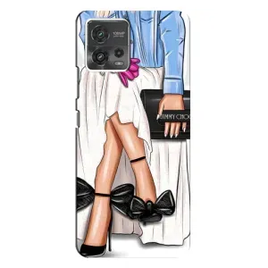 Силиконовый Чехол на Motorola MOTO G72 с картинкой Стильных Девушек (Мода)