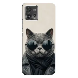 Чехол на тематику: Коты для Motorola MOTO G72 (Модный кот)