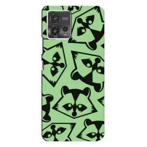 Силиконовый Чехол с Енотами на Motorola MOTO G72 (Мордочки Енота)