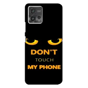 Чехол с Прикольным принтом на Motorola MOTO G72 (Не трогай мой телефон)