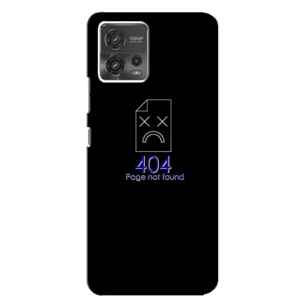 Чехол с рисунком «Ошибка 404» для Motorola MOTO G72 Чехол с рисунком «Ошибка 404» для Motorola MOTO G72