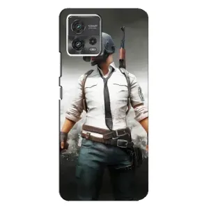 Силиконовый чехол с картинкой "Герой Pubg" на Motorola MOTO G72 (Пабг)