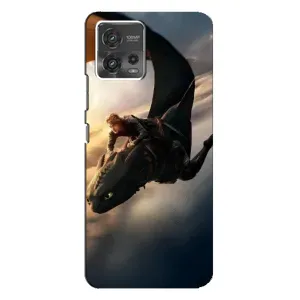 Чехол дракон Беззубик для Motorola MOTO G72 (Полет Беззубика)