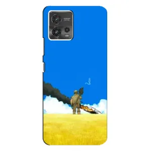 Чехлы на военную тематику для Motorola MOTO G72 (Попадание)