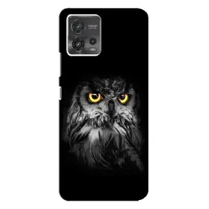Чехлы с принтом СОВЫ для Motorola MOTO G72 (Сова на чёрном)