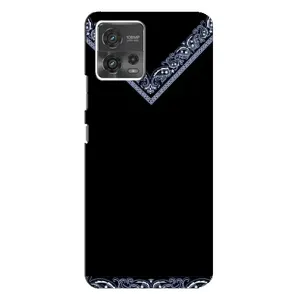 Силиконовый Чехол на Motorola MOTO G72 (Воротник вышиванки)