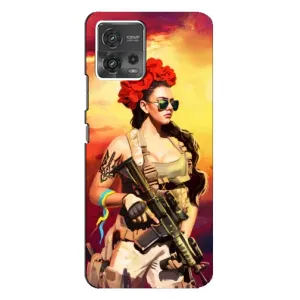 ЗСУ Чехлы (TPU) для Motorola MOTO G72 (Женщина солдат)