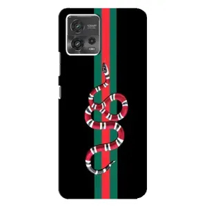 Чехлы Бренд GUCCI для Motorola MOTO G72 (Змей Гуччи)
