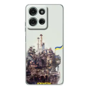 Чехлы на военную тематику для Motorola Moto G75 (Азовсталь)