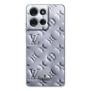 Текстурный Чехол Louis Vuitton для Мото Джи 75 (Белый ЛВ)