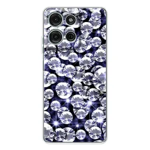 Чехол (Дорого -богато) на Motorola Moto G75 (Бриллианты)