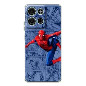 Силиконовый Чехол для Motorola Moto G75 (Человек Паук)