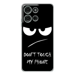 Чехол с прикольным текстом на Motorola Moto G75 (Dont)