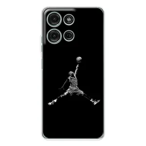 Силиконовый Чехол Nike Air Jordan на Мото Джи 75 (Джордан)