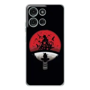 Чехлы с картинкой Итачи Учиха на Motorola Moto G75 (Итачи на черном)
