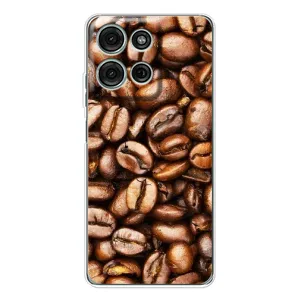 Чохол з зображенням смачної їжі для Motorola Moto G75 (Кава)