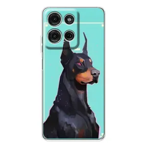 Чехол ДОБЕРМАН для Motorola Moto G75 (Король доберман)