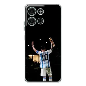 Чехлы Лео Месси Аргентина для Motorola Moto G75 (Лео Чемпион)