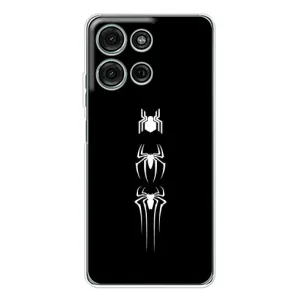 Чехол Супергерой Человека Паука на Motorola Moto G75 (Лого паука)