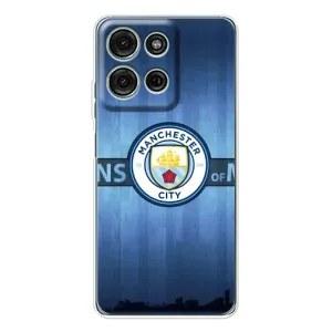 Силиконовые Чехлы принт Футбол на Motorola Moto G75 (ManCity)