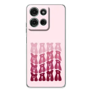 Чехлы на день мамы для Мото Джи 75 (Надпись мама)
