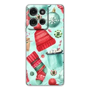 Чехол Санта Клаус для Motorola Moto G75 (Одежда)