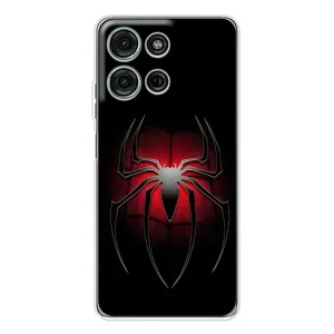 Чехол Супергерой Человека Паука на Motorola Moto G75 (Паук)