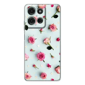 Чехлы с принтом Розочки для Motorola Moto G75 (Разные цветы)