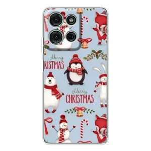 Чехол Санта Клаус для Motorola Moto G75 (Рождественский)