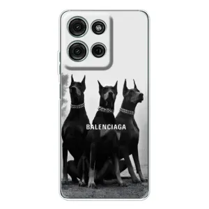Чехол ДОБЕРМАН для Motorola Moto G75 (Три добермана)