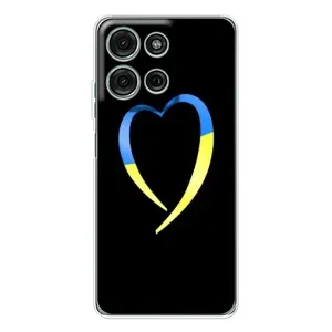 Силиконовый Чехол на Motorola Moto G75 (Я-Украина) (Украинское сердце)