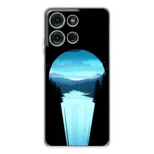 Літній Чохол на Motorola Moto G75 (Синій Водоспад)
