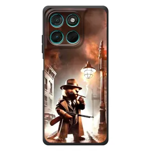 Чехол с мемами тралалело тралала для Motorola Moto G77 (Бобрито бандито)