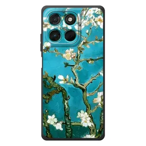 Чехол с принтом САКУРЫ на Motorola Moto G77 (Цветение Сакуры)